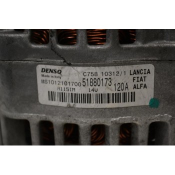 Δυναμό Fiat 500 / Panda 1.3 Multijet 120A 2000-2016 MS1012101700 51880173 (Diesel)