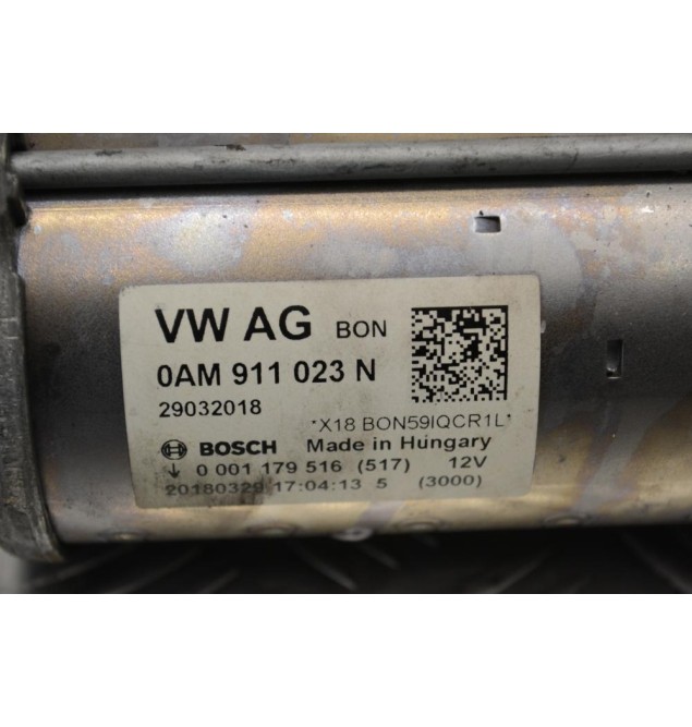 Μίζα Volkswagen Golf 7 / Jetta / Polo / Caddy 1.0 1.2 1.4 TDI/TSI 2010-2019 0AM911023N 0001179516 (Γνήσια) CHZ CXS CZCA CPTA CMBA CHPA) (Seat / Audi A3 A1 Q2 / Skoda Octavia Fabia Kamiq Rapid)