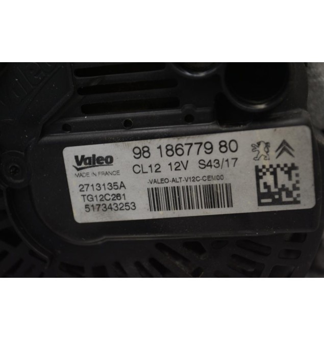 Δυναμό Peugeot 208 2008 308 108 3008 1.2 Turbo 2017-2021 9818677980 (Citroen C1 C3 C4 C-Elysee Berlingo DS3 / Opel Combo Crossland) HN01 HM01 EB2 EB2DTS EB2DT EB2F HMP HMW HNY HNV HNW