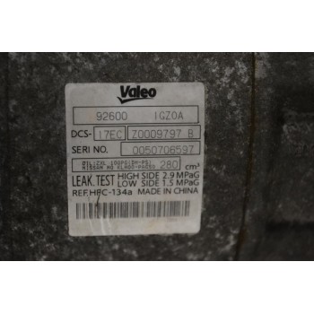 Κομπρεσέρ Aircondition - A/C Nissan Qashqai 2.0 MR20 2007-2012  Z0009797B 926001GZ0A