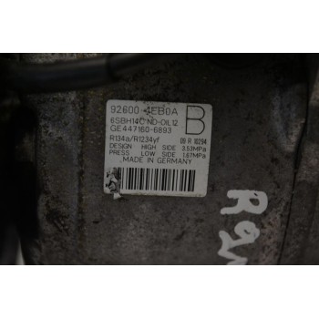 Κομπρεσέρ Aircondition Nissan Qashqai X-Trail Pulsar H5FE / R9M 2014-2021 92600-4EB0A GE447160-6893 (Renault Kadjar Koleos Megane Espace Talisman Scenic / Dacia)