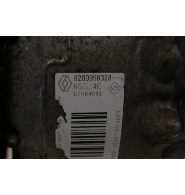 Κομπρεσέρ Aircondition A/C Renault Scenic III - Megane III 1.4 16v H4J700 2009-2016 8200958328 6SEL14C (Μικρό Σπάσιμο)