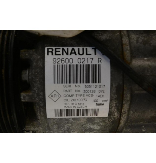 Κομπρεσέρ Aircondition - A/C Renault Clio / Captur 1.2cc H5F 2012-2022 926000217R (Nissan / Dacia)