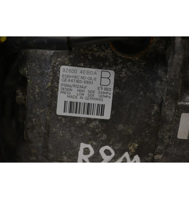 Κομπρεσέρ Aircondition Nissan Qashqai X-Trail Pulsar H5FE / R9M 2014-2021 92600-4EB0A GE447160-6893 (Renault Kadjar Koleos Megane Espace Talisman Scenic / Dacia)