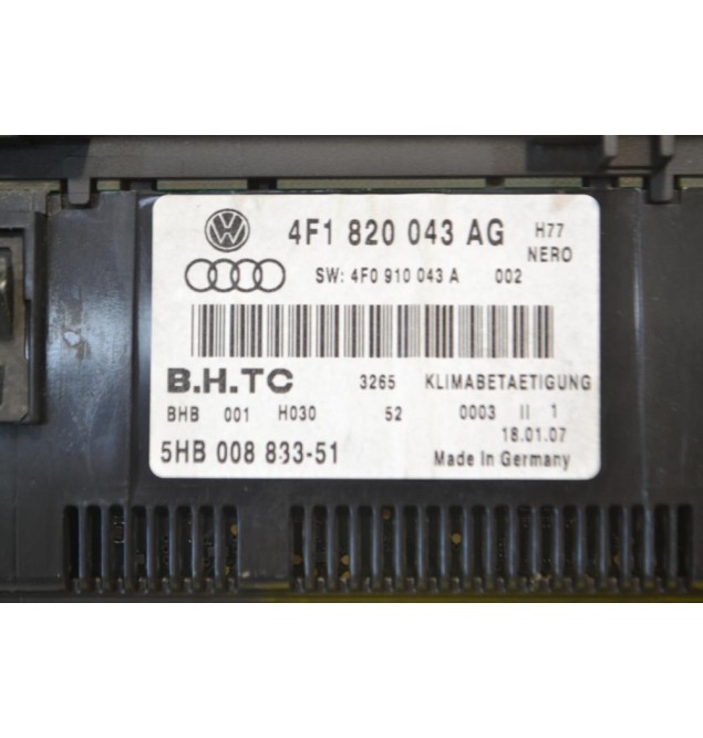 Χειριστήριο Κλιματισμού Audi A6 2004-2008 4F1820043AG