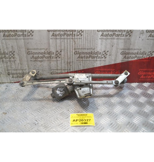 Μοτέρ Υαλοκαθαριστήρων Με Μπράτσα Εμπρός 4 pins Peugeot 206 1998-2003 0390241523 3397020578