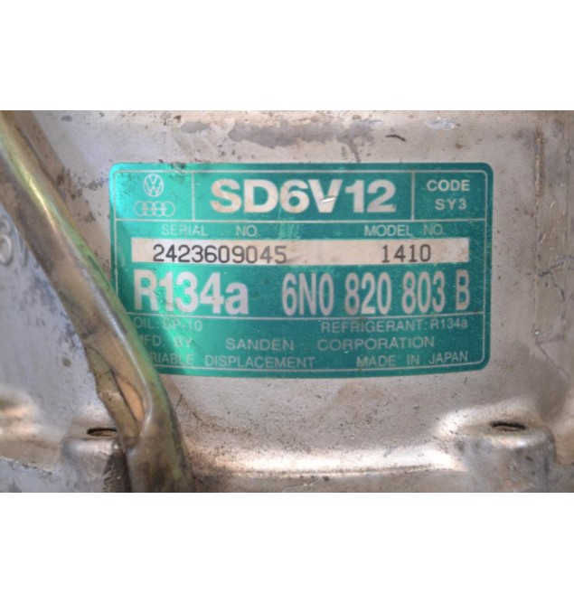 Κομπρεσέρ Aircondition - A/C Volkswagen Polo 1.4 2000-2007 6N0820803B 1410 SD6V12