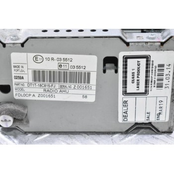 Ράδιο-CD Ford Transit Connect / Tourneo / Transit Courier 2013-2019 DT1T-18C815-FJ (Γνήσιο)