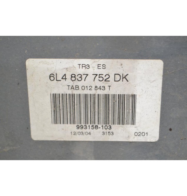 Γρύλλος - Μηχανισμός Παραθύρου Εμπρός Δεξιά 5Θυρο Seat Ibiza 2001-2008 6L4837752DK