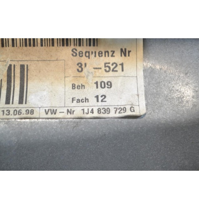 Γρύλλος - Μηχανισμός Παραθύρου Πίσω αριστερά 5Θ Volkswagen Golf IV 1998-2004 1J4839729G