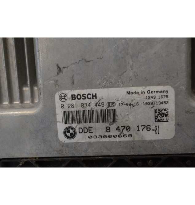 Εγκέφαλος Κινητήρα Bmw 520D F10 F11 B47D20A 2010-2018 8470176-01 0281034449