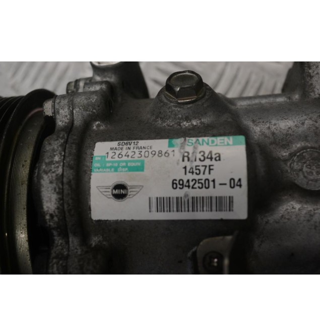 Κομπρεσέρ Aircondition - A/C  Mini Cooper R56 N12B16AA 2006-2014 SANDEN 6942501-04 1457F