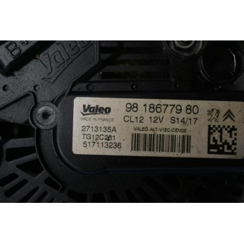 Δυναμό Peugeot 208 2008 308 108 3008 1.2 Turbo 2017-2021 9818677980 (Citroen C1 C3 C4 C-Elysee Berlingo DS3 / Opel Combo Crossland) HN01 HM01 EB2 EB2DTS EB2DT EB2F HMP HMW HNY HNV HNW