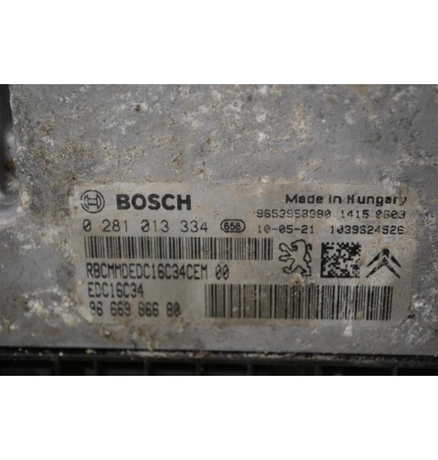 Εγκέφαλος Peugeot 3008 / 5008 HDI 2005-2020 BOSCH 0281013334 9666986680 1039S24526 EDC16C34 (Citroen C4 / Berlingo)