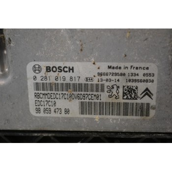 Εγκέφαλος Peugeot 208 2012-2019 0281019817 9805947380 9666729580 1039S60830