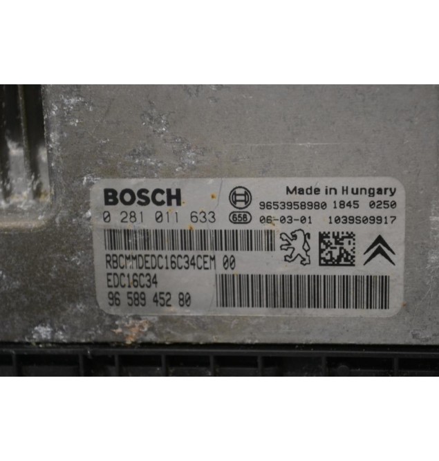 Εγκέφαλος Peugeot 307 - 407 / Citroen C4 1.6 HDI 2005-2016 9658945280 0281011633 9653958980