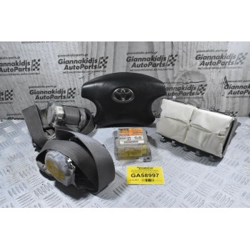 Σετ Αερόσακων Toyota Hilux KUN 25 2005-2012 45130-0K070-B0 89170-0K030 231000-3370 (Με Ζώνες Αφαλείας)