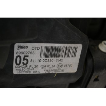 Φανάρι Εμπρός Αριστερά Toyota Yaris 2009-2011 89902763