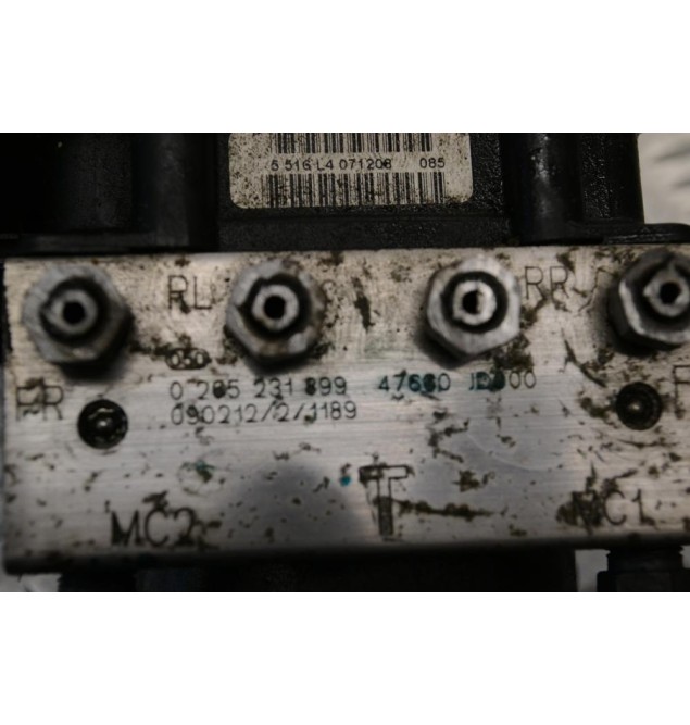 Μονάδα ABS Nissan Qashqai 2007-2013 BOSCH 47660-JD000 47660JD000 0265231899 0265800609