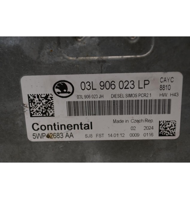 Εγκέφαλος Skoda Octavia II (1Z3) 1.6 TDI 2009-2013 CONTINENTAL 03L906023LP