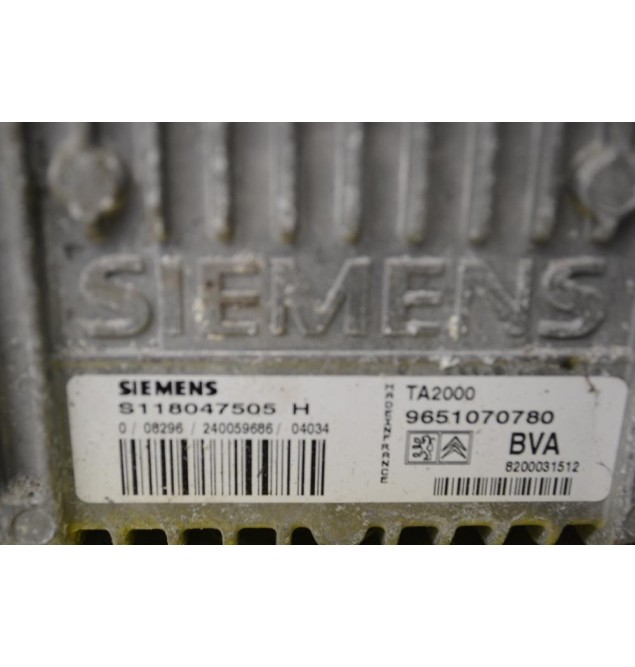 Εγκέφαλος Peugeot 307 1.6 HDi  2004-2008 SIEMENS S118047505H 9651070780