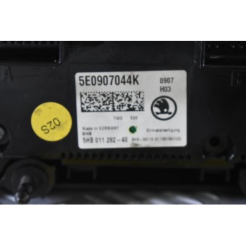 Χειριστήριο Κλιματισμού A/C Skoda Octavia 5E 2013-2021 5E0907044K 5HB011282-40 (Γνήσιο)