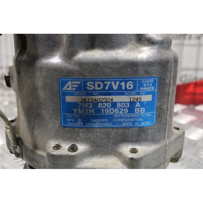 Κομπρεσέρ Aircondition - A/C Κλιματισμός Seat Alhambra 1.9TDI 115ps AWC 1995-2010 7M3820803A YM2H19D629BB 1245 SANDEN