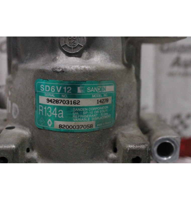 Κομπρεσέρ Aircondition - A/C Κλιματισμός Renault Clio D4F87 2001-2006 8200037058 SANDEN 1427B