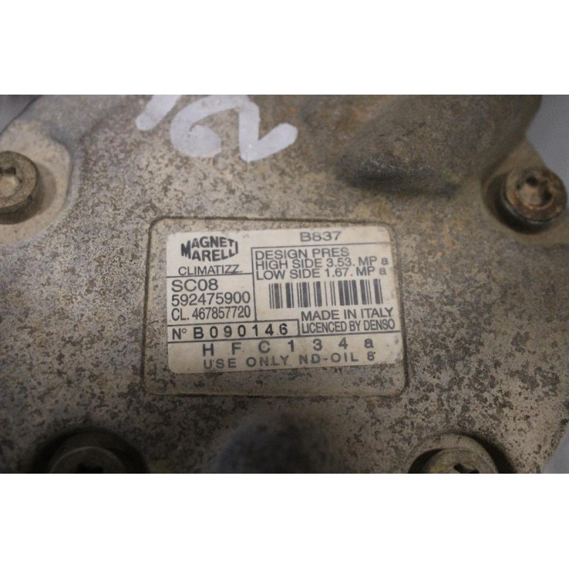 Κομπρεσέρ Aircondition - A/C Κλιματισμός Lancia Ypsilon-Fiat Punto-Bravo 1.2cc 60ps 188A500 1996-2003 467857720 592475900