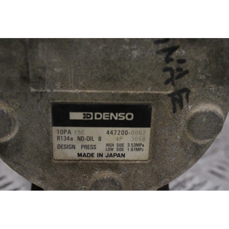 Κομπρεσέρ Aircondition - A/C Κλιματισμός Toyota Avensis-Carina 4AFE 1997-2000 447200-0062