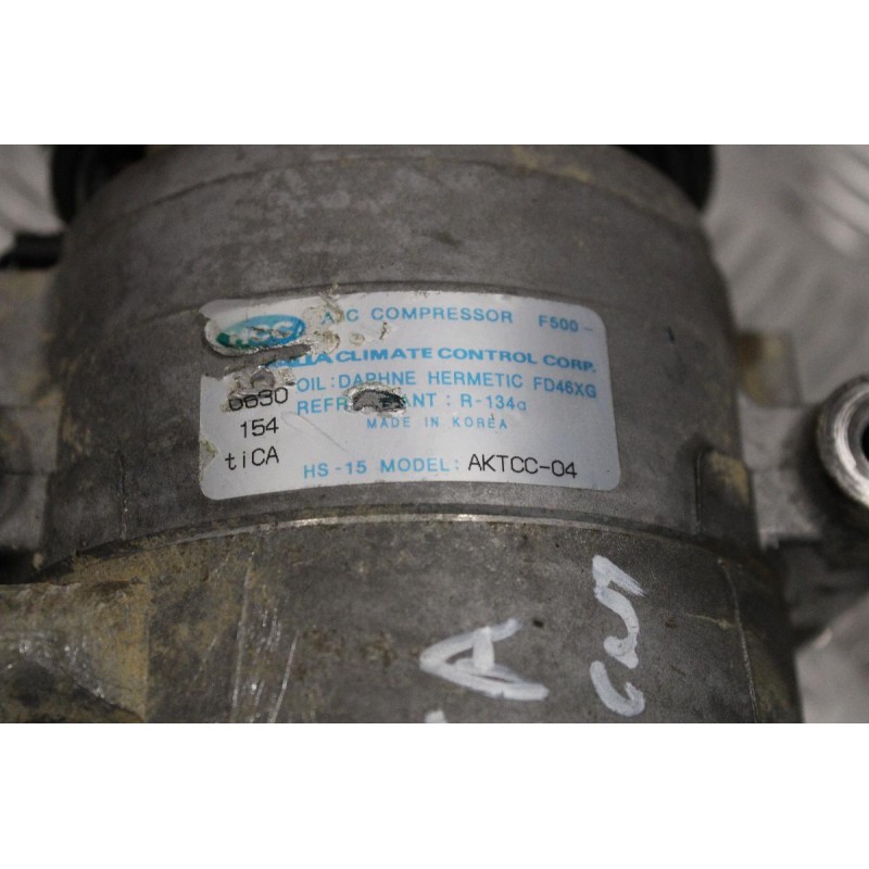 Κομπρεσέρ Aircondition - A/C Κλιματισμός Hyundai Accent G4EA 1.3cc 84ps 1997-2002 AKTCC-04 HS-15 F500