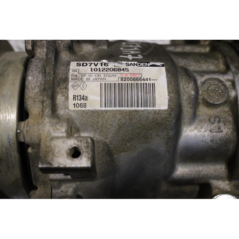 Κομπρεσέρ Aircondition - A/C Κλιματισμός Dacia Sandero 1.4cc 74ps SANDEN K7JA7 2007-2013 8200866441