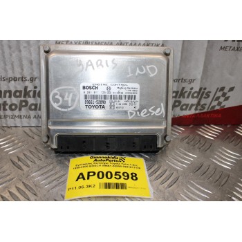 Εγκέφαλος Κινητήρα Toyota Yaris 1.4cc 1ND 1999-2005 BOSCH 89661-52890 0281011126 (Diesel)