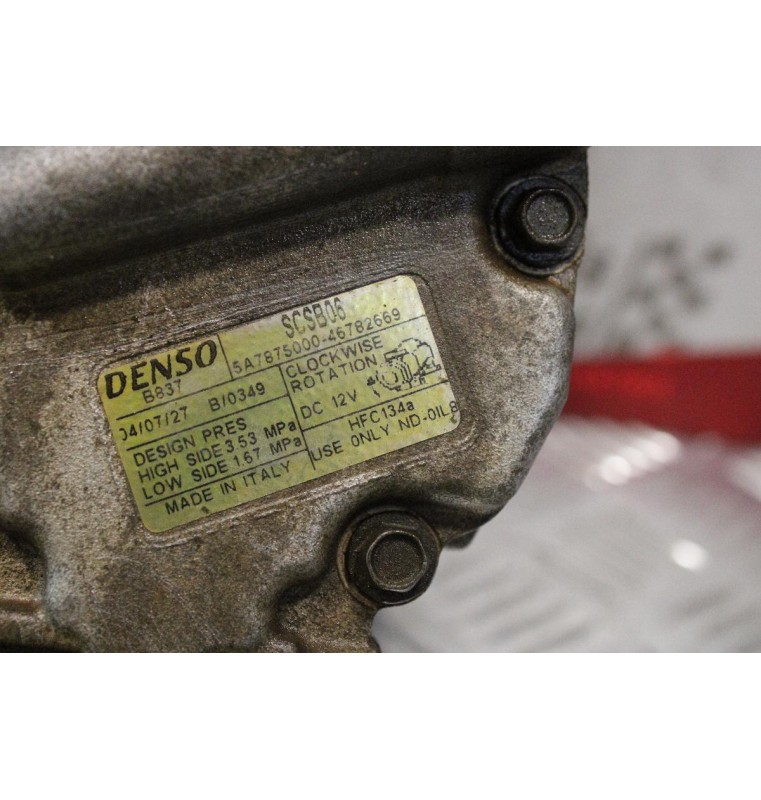 Κομπρεσέρ Aircondition - A/C Κλιματισμός Lancia Ypsilon-Fiat Panda 1.1cc DENSO 2003-2006 5A7875000-46782669