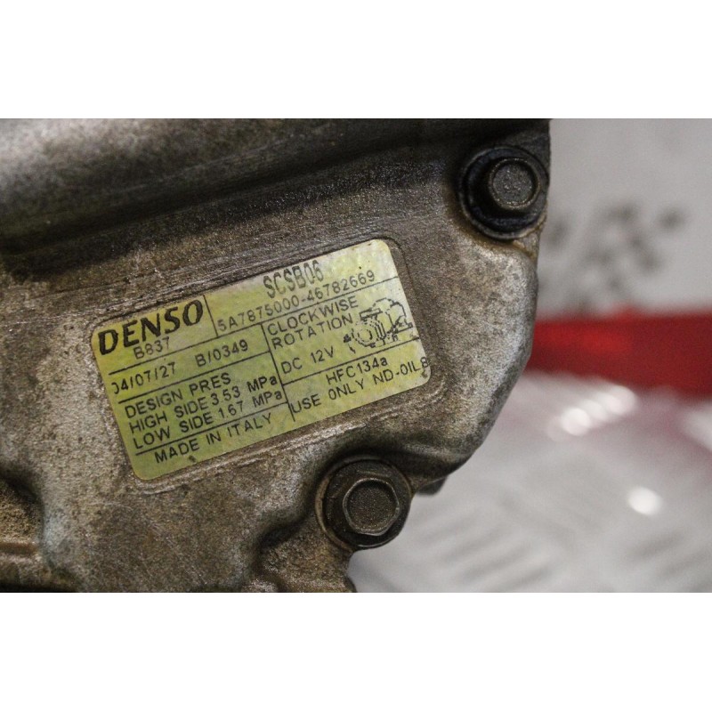 Κομπρεσέρ Aircondition - A/C Κλιματισμός Lancia Ypsilon-Fiat Panda 1.1cc DENSO 2003-2006 5A7875000-46782669