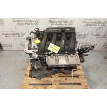 Κινητήρας - Μοτέρ Renault Megane 1600cc Κωδ.Κινητηρα Κ4ΜA 1999-2004 Χωρις δεικτη λαδιου