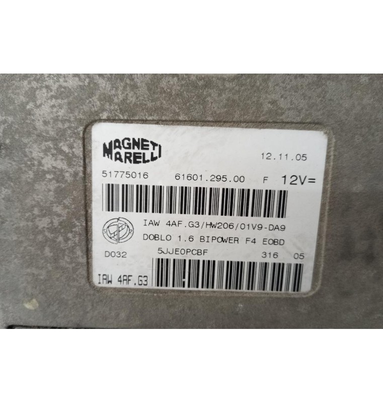 Μοναδα Ελεγχου Κινητηρα Fiat Doblo 1600cc 2001-2005 51775016 (Φυσικο Αεριο)