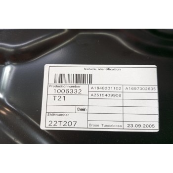 Γρύλλος - Μηχανισμός Παραθύρου Πισω Δεξια Mercedes-Benz R500 W251 2006-2010 A1697302635