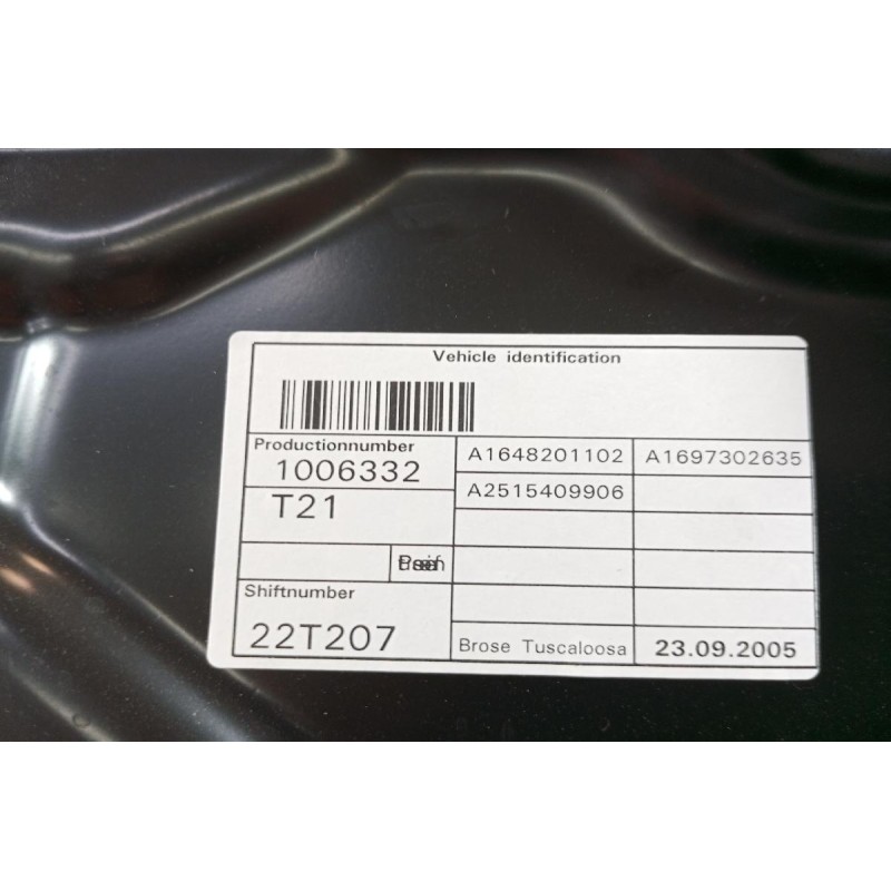 Γρύλλος - Μηχανισμός Παραθύρου Πισω Δεξια Mercedes-Benz R500 W251 2006-2010 A1697302635