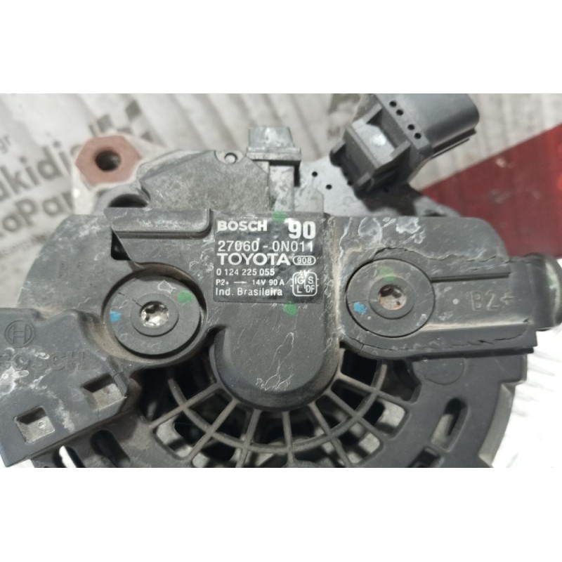 Δυναμό Toyota Yaris Κωδ.Κινητηρα 1NDTV  2006-2012 27060-0N011 4 pins