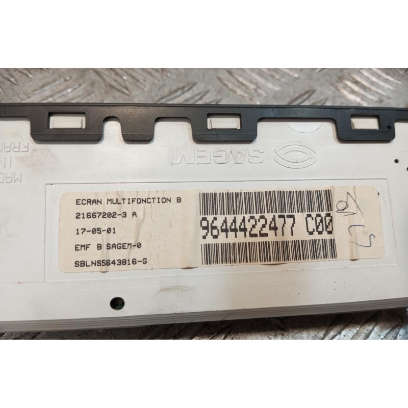 Οθονη Ενδειξεων Citroen C5 2001-2004 1 φις 9644422477