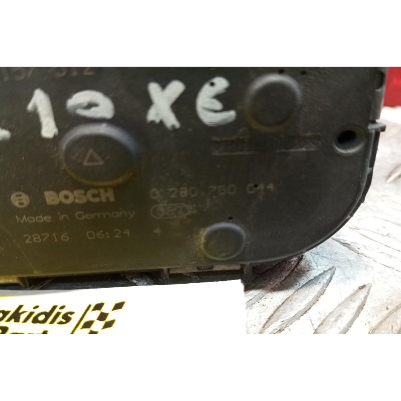Πεταλούδα Γκαζιού Opel Corsa C Κωδ.Κινητηρα Z10XE 2000-2006 0280755044 6 pins