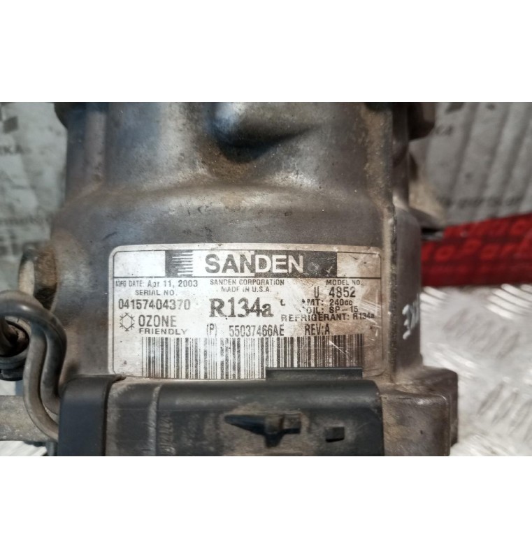 Κομπρεσέρ Aircondition - A/C Jeep Cherokee Κωδ.Κινητηρα EKG 2006-2010 55037466AE R134a