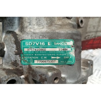 Κομπρεσέρ Aircondition - A/C Renault Clio II Κωδ.Κινητηρα E7J 1998-2005 7700875357 1148H