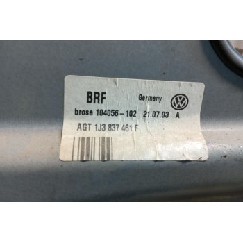 Γρύλλος - Μηχανισμός Παραθύρου 3 Door Εμπρος Αριστερα Οδηγου Volkswagen Golf IV 1998-2004 1J3837461F