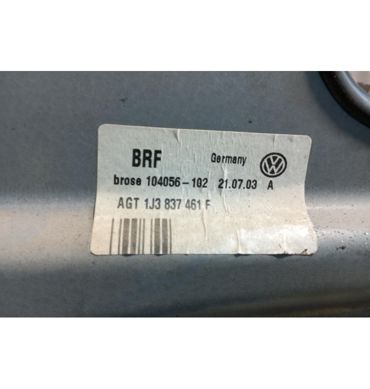 Γρύλλος - Μηχανισμός Παραθύρου 3 Door Εμπρος Αριστερα Οδηγου Volkswagen Golf IV 1998-2004 1J3837461F