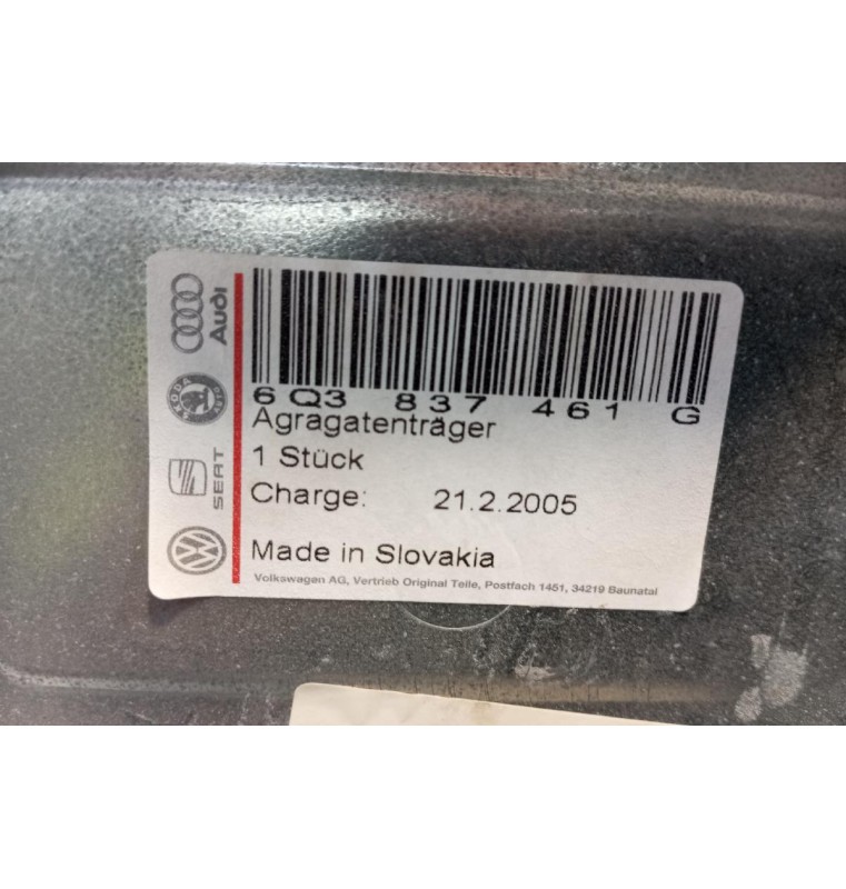 Γρύλλος - Μηχανισμός Παραθύρου Χωρις Μοτερ Εμπρος Αριστερα Volkswagen Polo 2002-2005 3 ΘΥΡΟ 6Q3837461