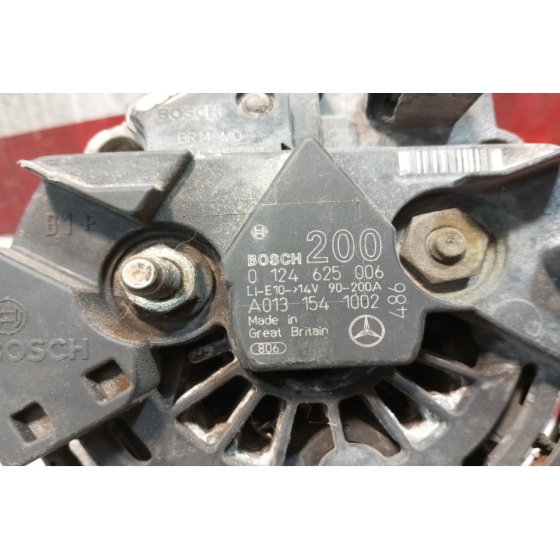 Δυναμό Mercedes-Benz Vito W639 Κωδ.Κινητηρα 646982 2004-2010 A0131541002 0124625006
