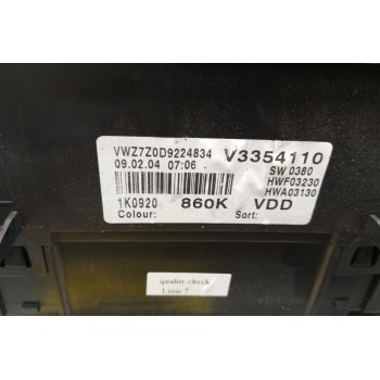 Καντράν - Κοντέρ Volkswagen Golf V 2004-2008 28+8 pins 1K0920860K