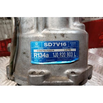 Κομπρεσέρ Aircondition - A/C Skoda Octavia 4 Κωδ.Κινητηρα AXR 1997-2004 1J0820803L SD7V16 R134a